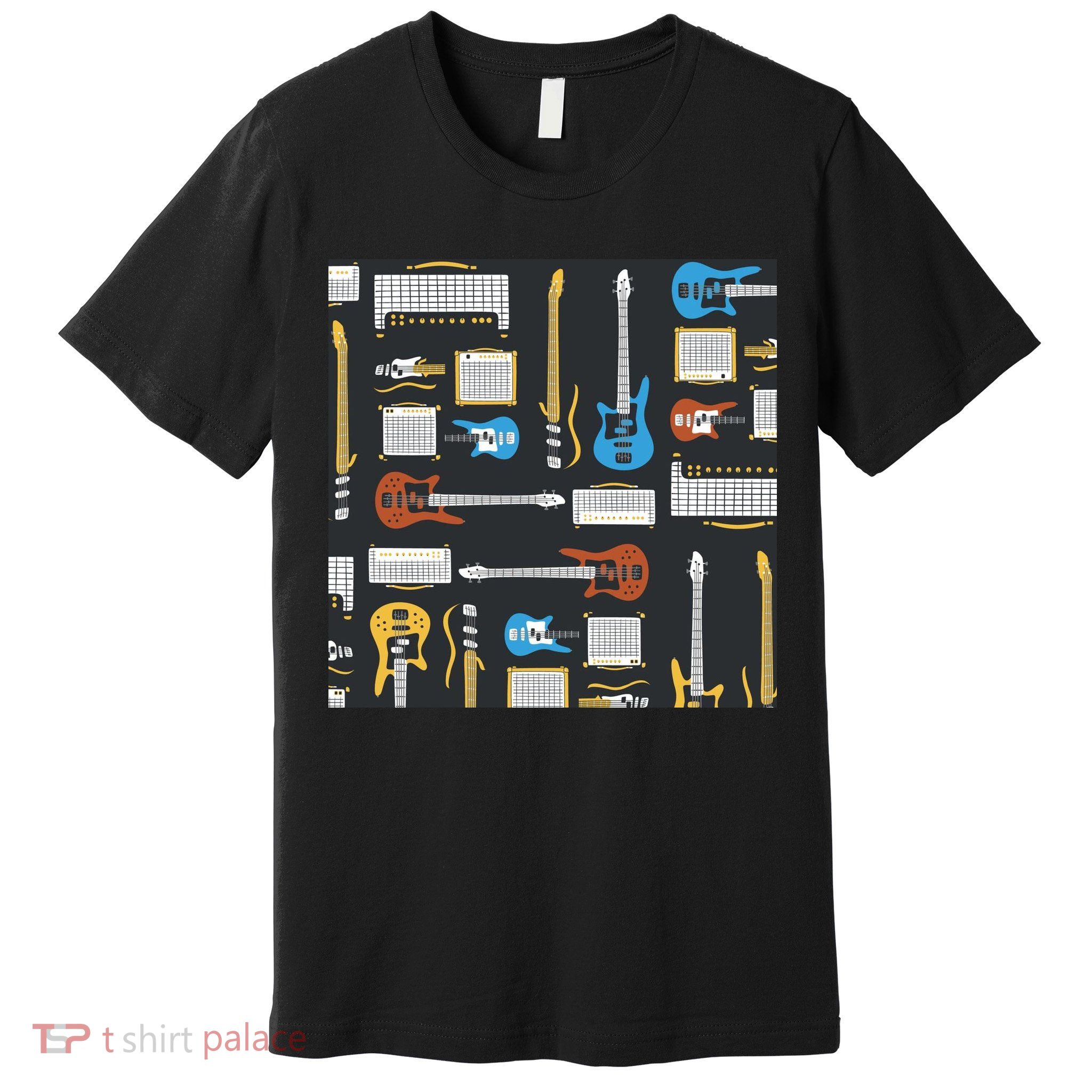 Electric Guitar Musical Premium T-Shirt