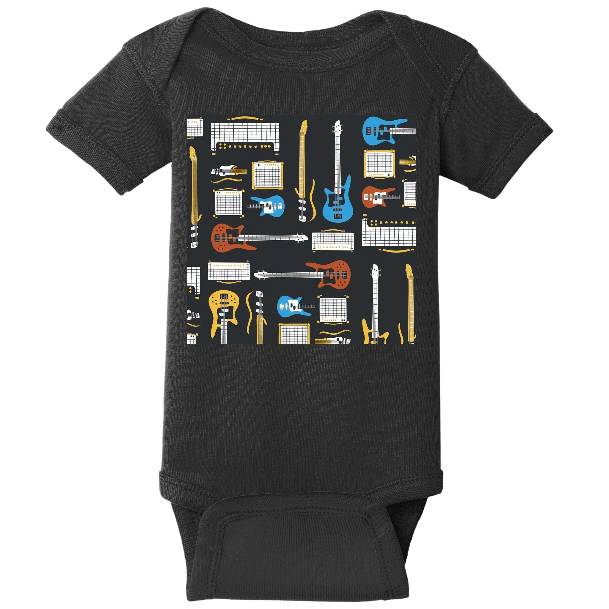 Electric Guitar Musical Baby Bodysuit