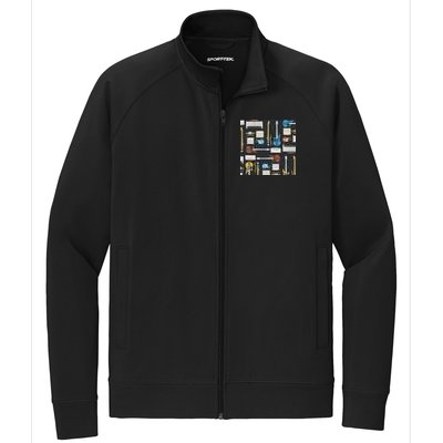 Electric Guitar Musical Stretch Full-Zip Cadet Jacket