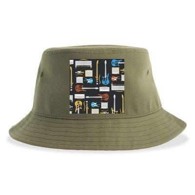 Electric Guitar Musical Sustainable Bucket Hat