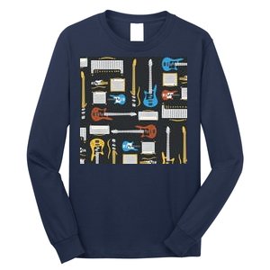 Electric Guitar Musical Long Sleeve Shirt