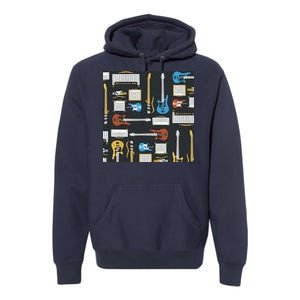 Electric Guitar Musical Premium Hoodie