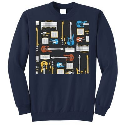 Electric Guitar Musical Tall Sweatshirt