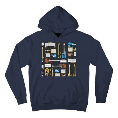 Electric Guitar Musical Tall Hoodie