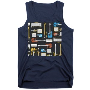 Electric Guitar Musical Tank Top