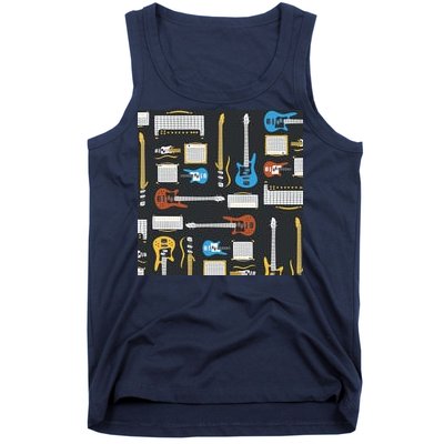 Electric Guitar Musical Tank Top