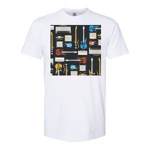 Electric Guitar Musical Softstyle CVC T-Shirt