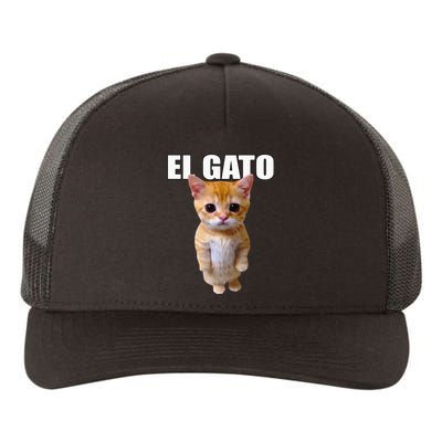 El Gato Meme Sad Crying Cat Munchkin Kitty Meme Trendy Yupoong Adult 5-Panel Trucker Hat