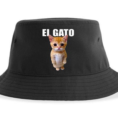 El Gato Meme Sad Crying Cat Munchkin Kitty Meme Trendy Sustainable Bucket Hat