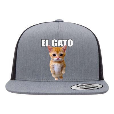 El Gato Meme Sad Crying Cat Munchkin Kitty Meme Trendy Flat Bill Trucker Hat