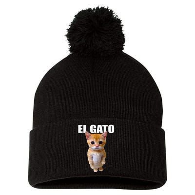 El Gato Meme Sad Crying Cat Munchkin Kitty Meme Trendy Pom Pom 12in Knit Beanie