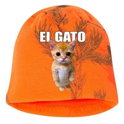 El Gato Meme Sad Crying Cat Munchkin Kitty Meme Trendy Kati - Camo Knit Beanie