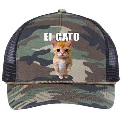 El Gato Meme Sad Crying Cat Munchkin Kitty Meme Trendy Retro Rope Trucker Hat Cap