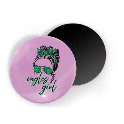 Eagles Girl Messy Bun Magnet