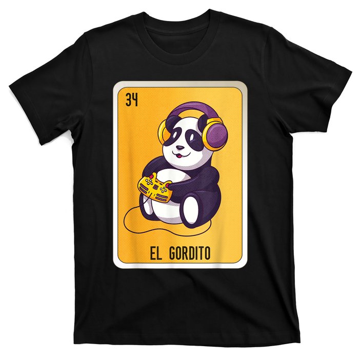 El Gordito Mexican Lottery Bingo Cards T-Shirt