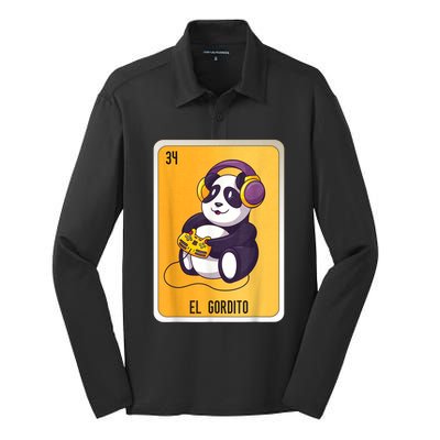 El Gordito Mexican Lottery Bingo Cards Silk Touch Performance Long Sleeve Polo