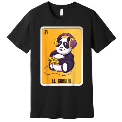 El Gordito Mexican Lottery Bingo Cards Premium T-Shirt