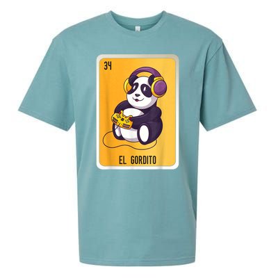 El Gordito Mexican Lottery Bingo Cards Sueded Cloud Jersey T-Shirt