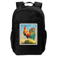 El Gallo Mexican Lottery Bingo Game Traditional Rooster Card Daily Commute Backpack