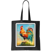 El Gallo Mexican Lottery Bingo Game Traditional Rooster Card Tote Bag