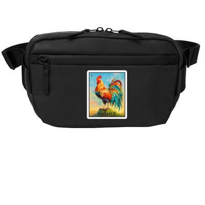 El Gallo Mexican Lottery Bingo Game Traditional Rooster Card Crossbody Pack