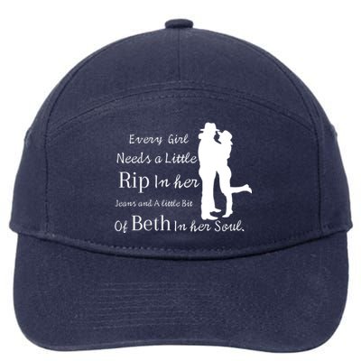 Every Girl Needs A Little Rip In Her Jeans And Beth In Her Soul 7-Panel Snapback Hat