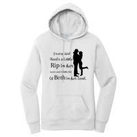 Every Girl Needs A Little Rip In Her Jeans And Beth In Her Soul Women's Pullover Hoodie