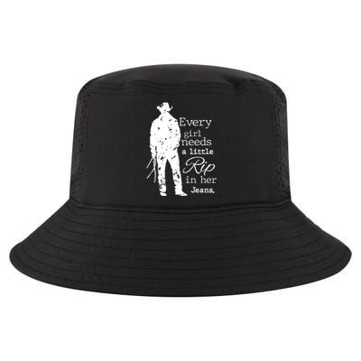 Every Girl Needs A Little Rip In Her Jeans Cool Comfort Performance Bucket Hat