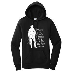 Every Girl Needs A Little Rip In Her Jeans Women's Pullover Hoodie