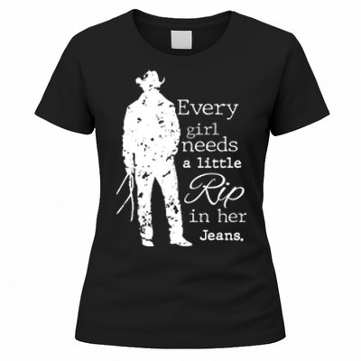 Every Girl Needs A Little Rip In Her Jeans Women's T-Shirt