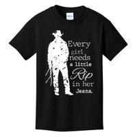 Every Girl Needs A Little Rip In Her Jeans Kids T-Shirt