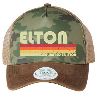 Elton Gift Name Personalized Funny Retro Vintage Birthday Legacy Tie Dye Trucker Hat