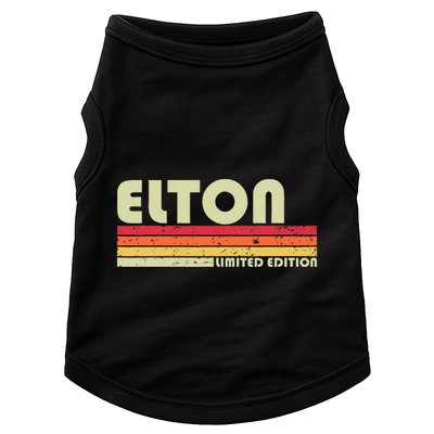 Elton Gift Name Personalized Funny Retro Vintage Birthday Doggie Tank