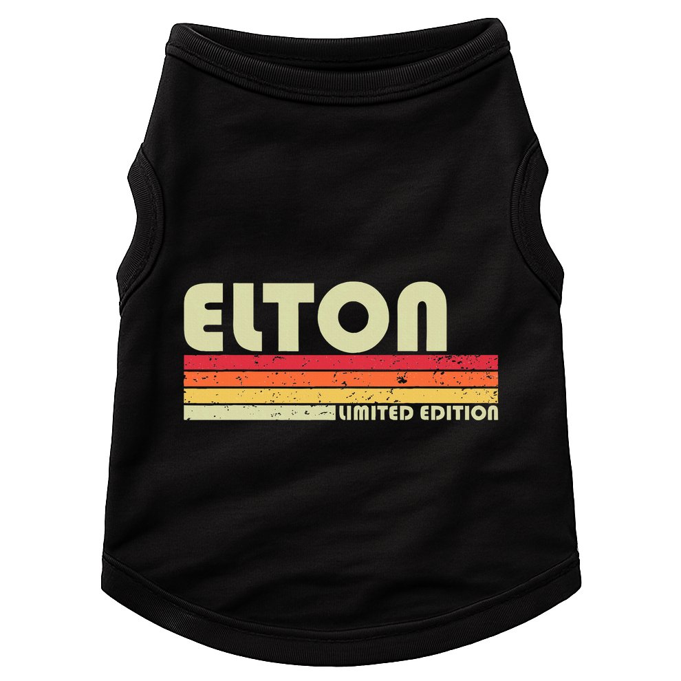 Elton Gift Name Personalized Funny Retro Vintage Birthday Doggie Tank