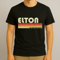 Elton Gift Name Personalized Funny Retro Vintage Birthday T-Shirt