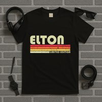 Elton Gift Name Personalized Funny Retro Vintage Birthday T-Shirt