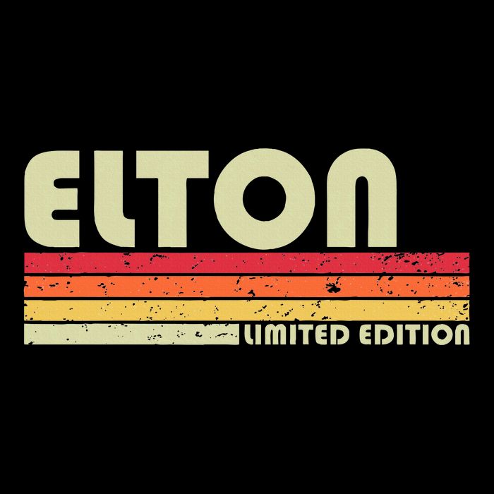 Elton Gift Name Personalized Funny Retro Vintage Birthday T-Shirt