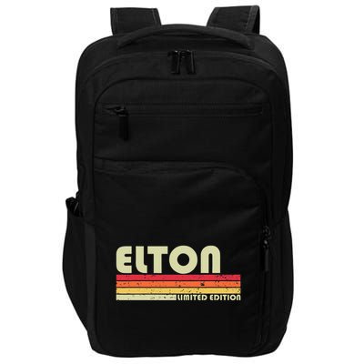 Elton Gift Name Personalized Funny Retro Vintage Birthday Impact Tech Backpack