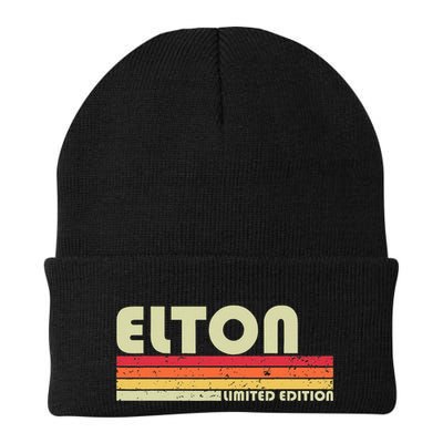 Elton Gift Name Personalized Funny Retro Vintage Birthday Beanie
