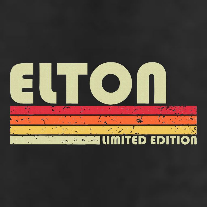 Elton Gift Name Personalized Funny Retro Vintage Birthday Beanie