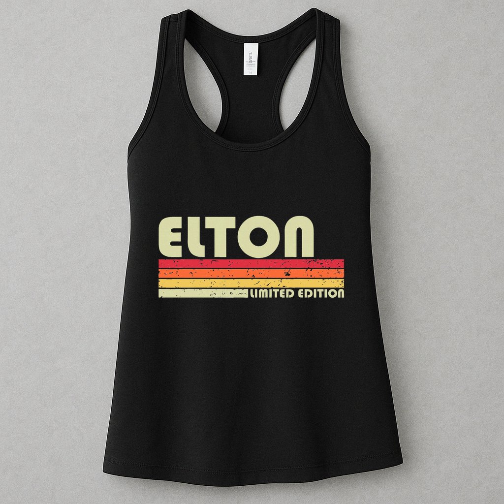 Elton Gift Name Personalized Funny Retro Vintage Birthday Womens Tank Top