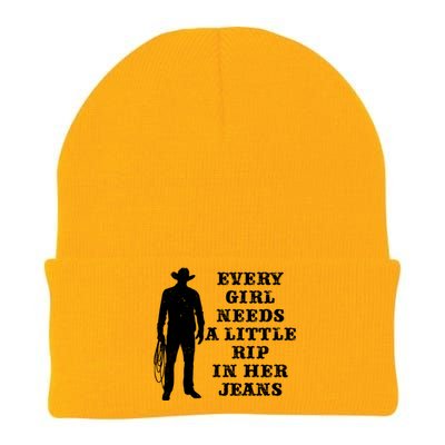 Every Girl Needs A Little Rip In Her Jeans Knit Cap Winter Beanie