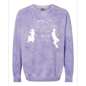 Every Girl Needs Beth In Her Soul Colorblast Crewneck Sweatshirt