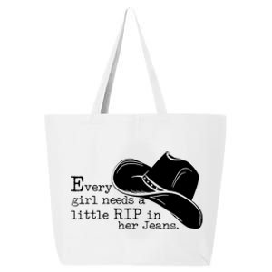 Every Girl Needs A Little Rip In Her Jeans 25L Jumbo Tote