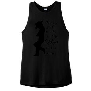 Every Girl Needs A Little Rip In Her Jeans Ladies PosiCharge Tri-Blend Wicking Tank