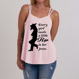 Every Girl Needs A Little Rip In Her Jeans Women's Strappy Tank