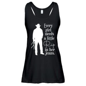 Every Girl Needs A Little Rip In Her Jeans Ladies Essential Flowy Tank