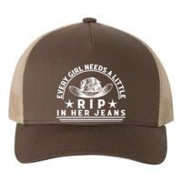 Every Girl Needs A Little Rip In Her Jeans Yupoong Adult 5-Panel Trucker Hat