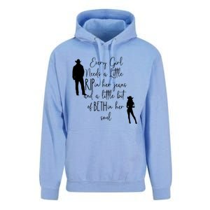 Every Girl Needs A Little Rip In Her Jeans And A Little Bit Of Beth In Her Soul Unisex Surf Hoodie