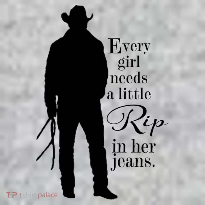 Every Girl Needs A Little Rip In Her Jeans Tall T-Shirt